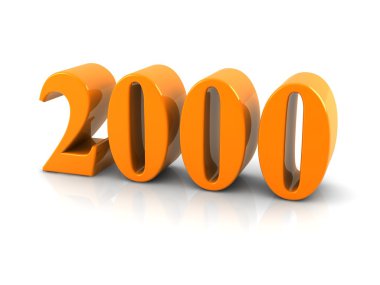number 2000 clipart