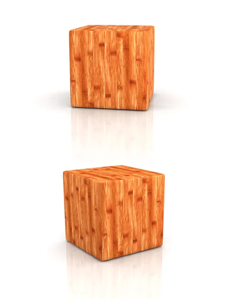 木製キューブ — ストック写真