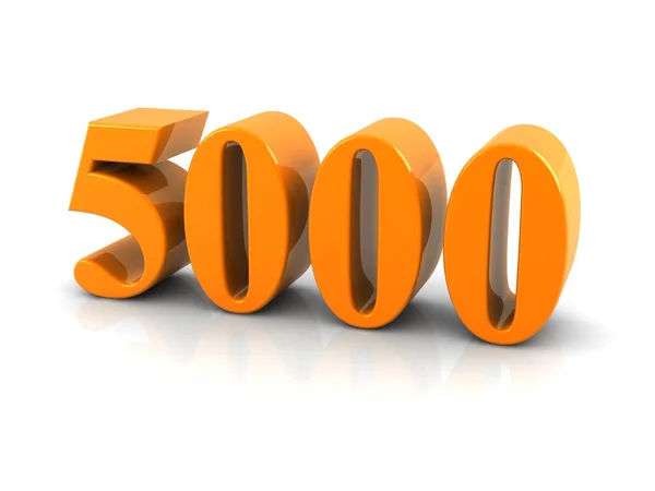 Nummer 5000 — Stockfoto