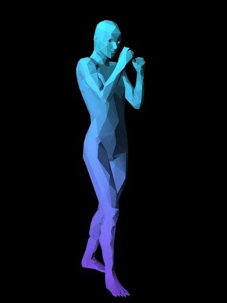 3D model mężczyzna — Zdjęcie stockowe