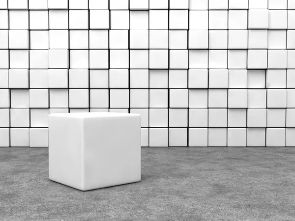 ホワイト キューブ — ストック写真