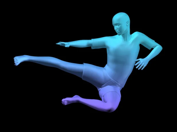 3D model mężczyzna — Zdjęcie stockowe