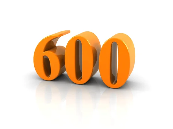 Número 600 — Fotografia de Stock