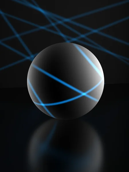 Gray sphere — Stock Photo, Image