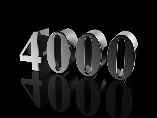 Número 4000 — Fotografia de Stock