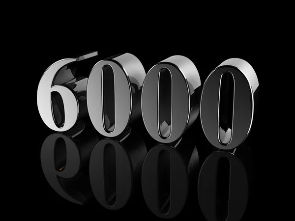 Número 6000 — Fotografia de Stock