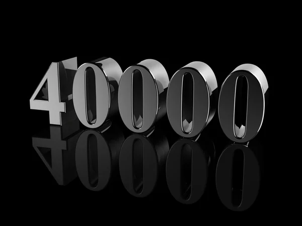 Číslo 40000 — Stock fotografie