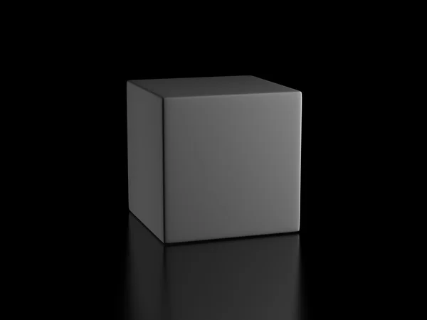 Cube gris — Photo