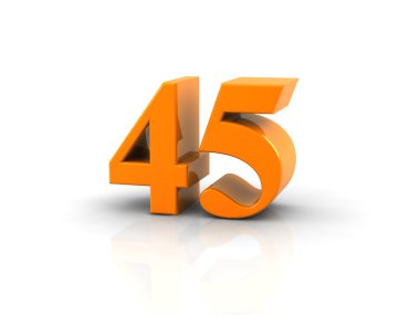 number 45 clipart