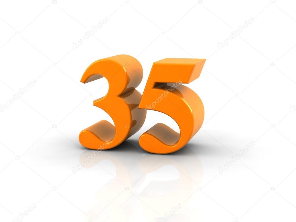 Number 35 Stock Photo by ©Elenven 63716007