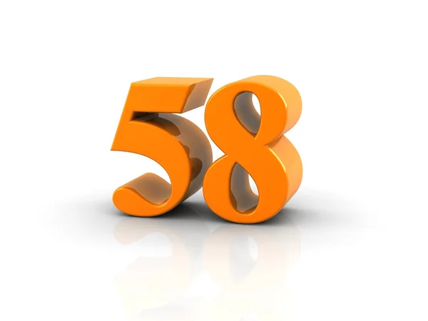 Número 58 — Fotografia de Stock