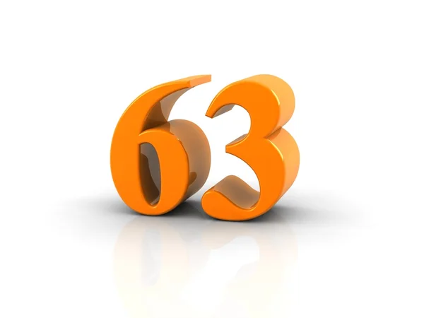 Numer 63 — Zdjęcie stockowe