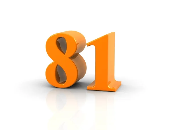 Numero 81 — Zdjęcie stockowe