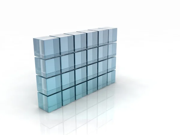 Glass cubes — Stock Photo, Image