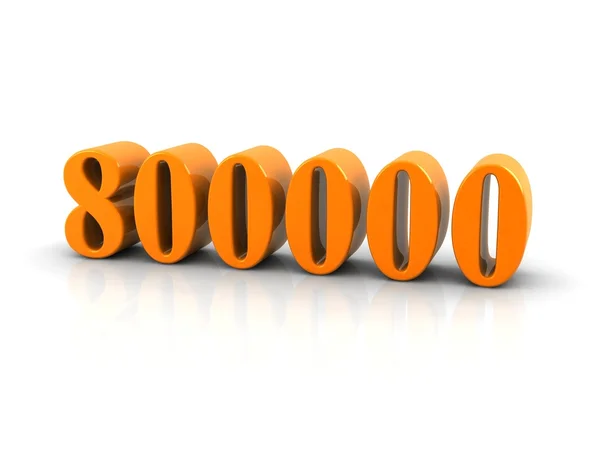 Nummer 800000 — Stockfoto