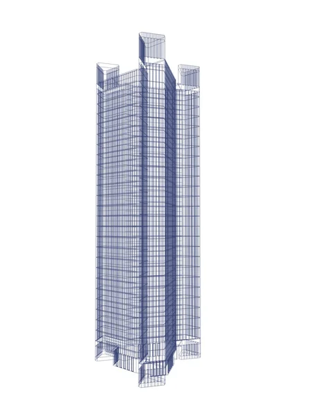 Skyscraper mesh — Stock Photo, Image