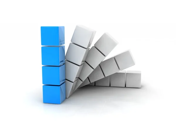 Blue cubes — Stock Photo, Image