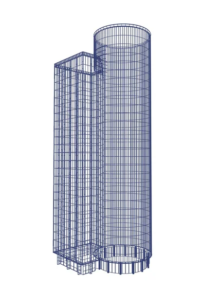 Skyscraper mesh — Stock Photo, Image