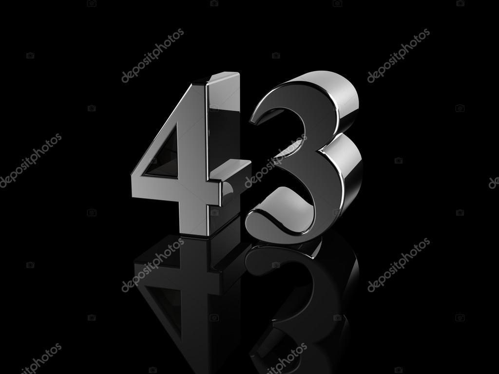 Number 43 Stock Photo by ©Elenven 64916135