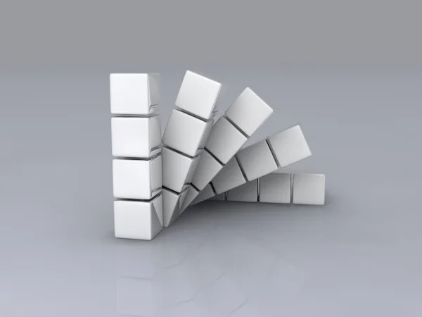 Metallic cubes — Stock Photo, Image