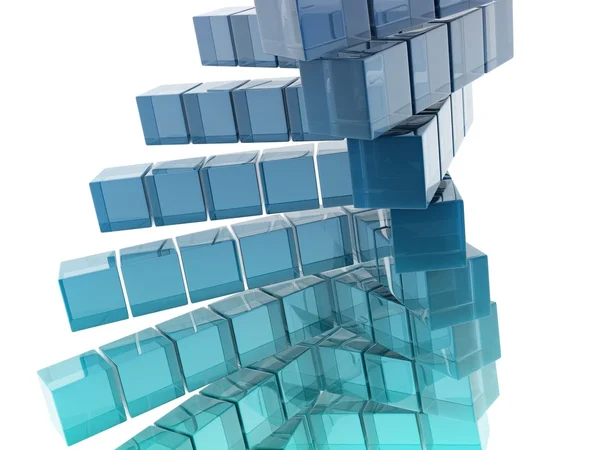 Стеклянные кубы — стоковое фото