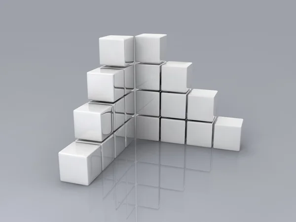 White cubes — Stock Photo, Image