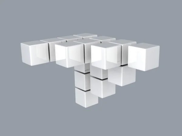 White cubes — Stock Photo, Image