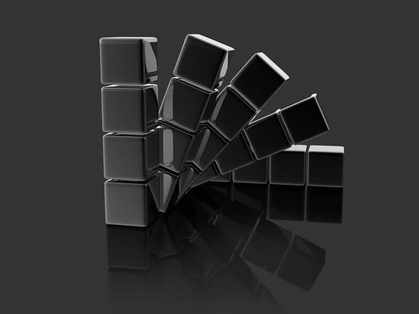 Cubos metálicos — Fotografia de Stock