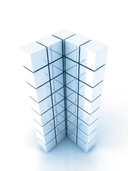 Metallic cubes — Stock Photo, Image