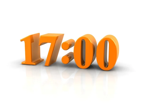 Time 17 o'clock — Stock Photo, Image