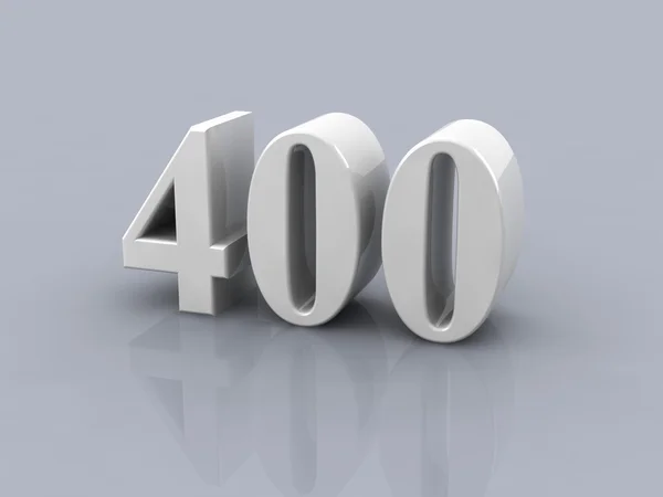 Zahl 400 — Stockfoto