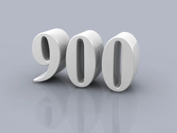 Número 900 — Fotografia de Stock
