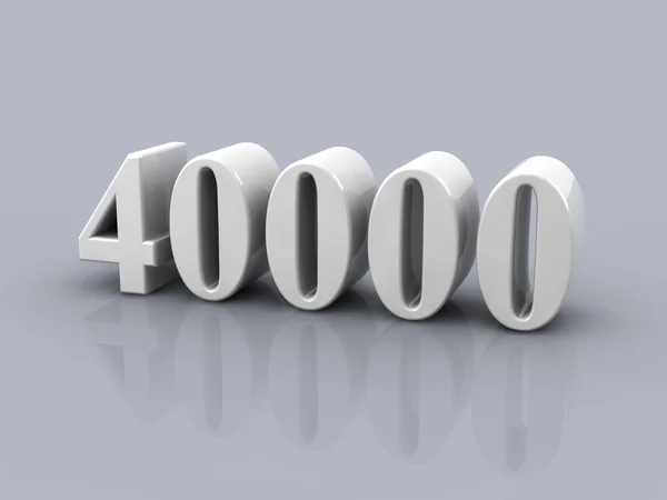 Číslo 40000 — Stock fotografie