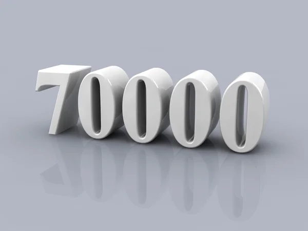 Número 70000 — Fotografia de Stock