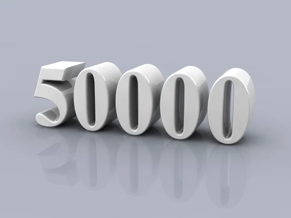 Número 50000 — Fotografia de Stock