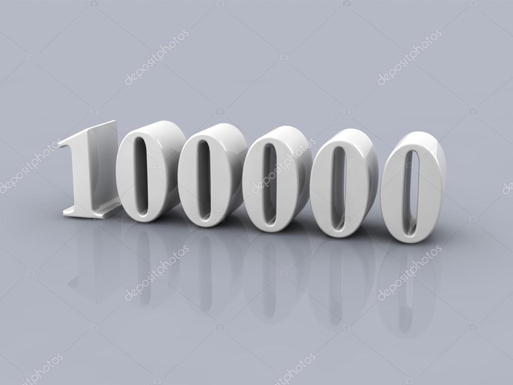 Number 100000 Stock Photo by ©Elenven 66953937