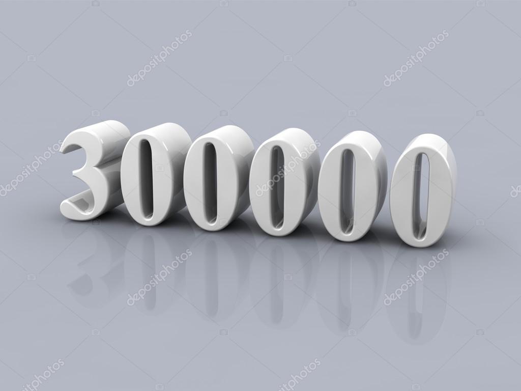 What Is 2 Of 300000 number 300000 — Stock Photo © Elenven #66954537