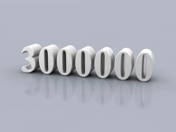 Número 3000000 — Foto de Stock