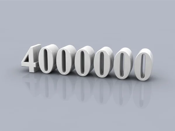 Número 4000000 —  Fotos de Stock