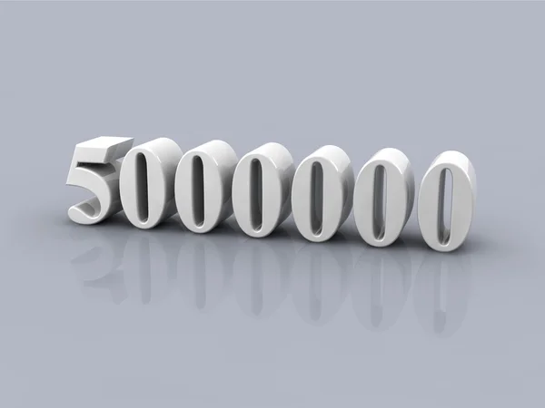 Número 5000000 — Fotografia de Stock