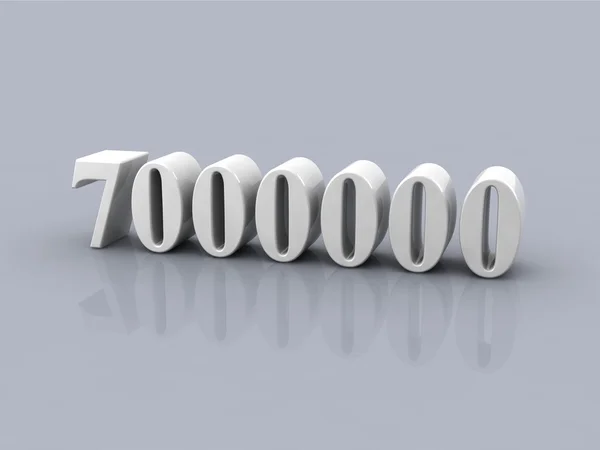 Número 7000000 — Fotografia de Stock