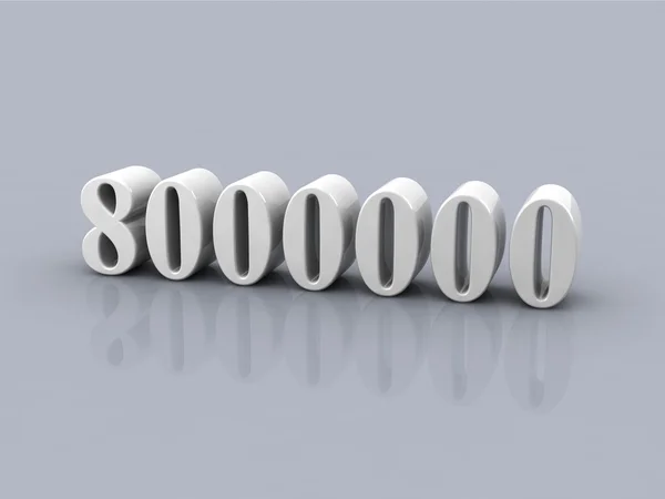 Antal 8000000 — Stockfoto