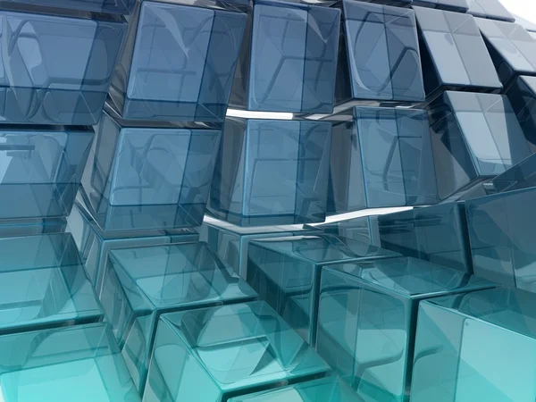 Glass cubes — Stock Photo, Image