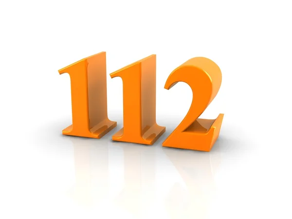 Numero 112 — Foto Stock