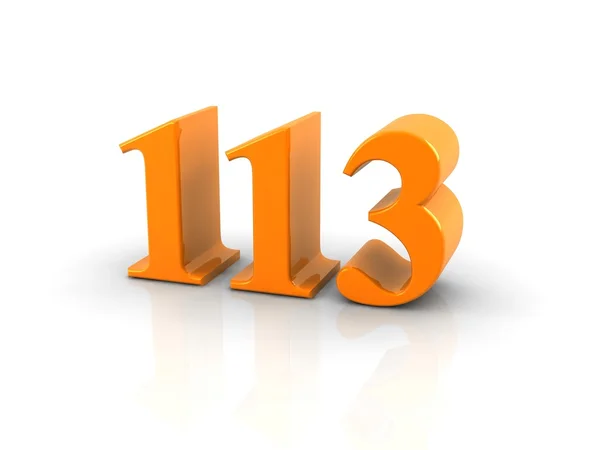 Numero 113 — Foto Stock