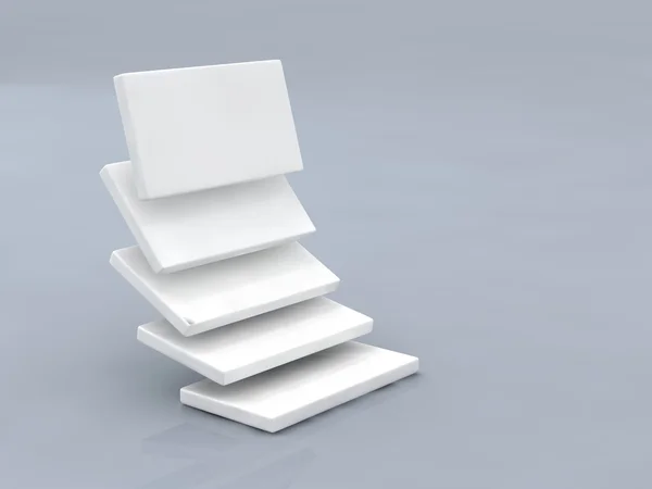 White rectangles — Stockfoto