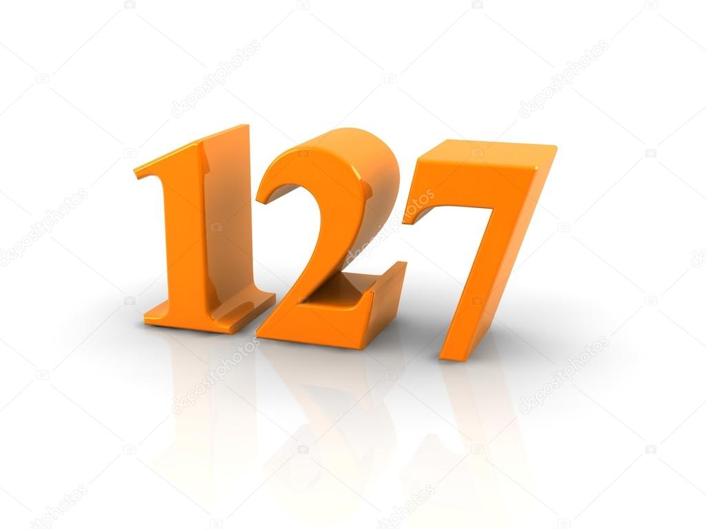 Number 127 — Stock Photo