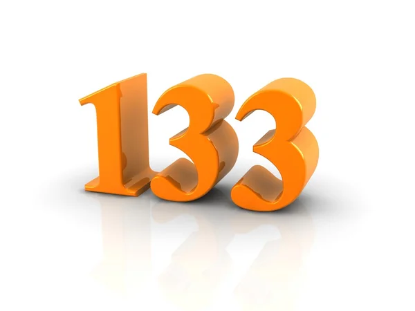 Número 133 — Fotografia de Stock