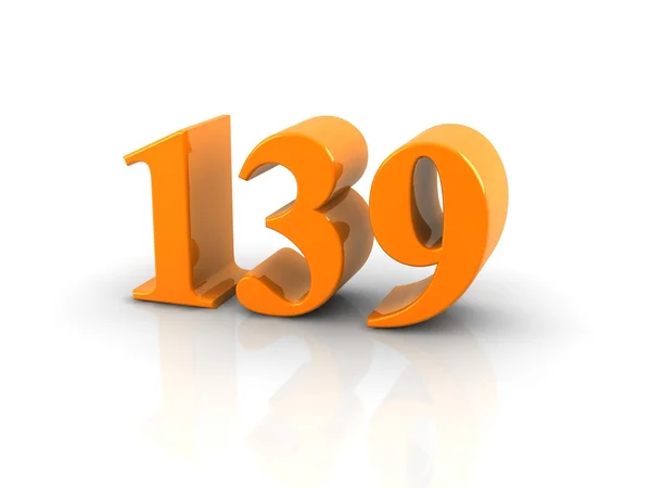 Número 139 — Fotografia de Stock