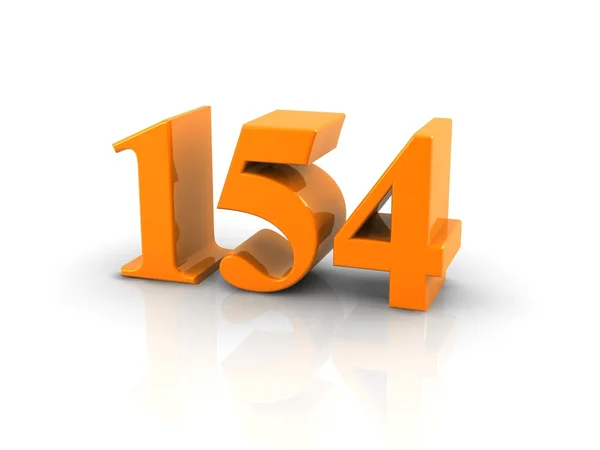 Número 154 — Fotografia de Stock
